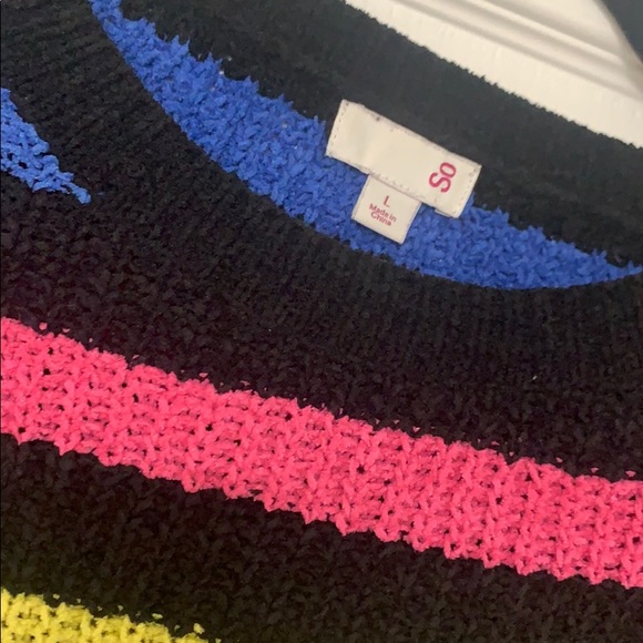 So striped soft colorful sweater Large - Picture 2 of 3